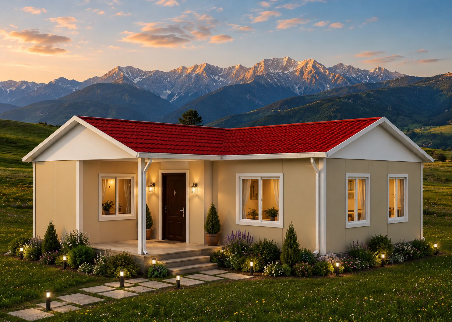 93m² Tek Katlı Prefabrik Ev